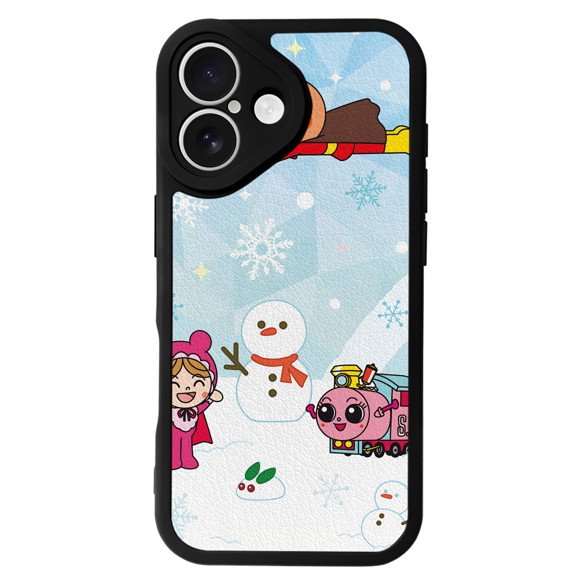 （画像用） アンパンマン Anpanman 【iPhone 16シリーズ対応】シリコンスマホケース（レザー調） 材質：シリコン
